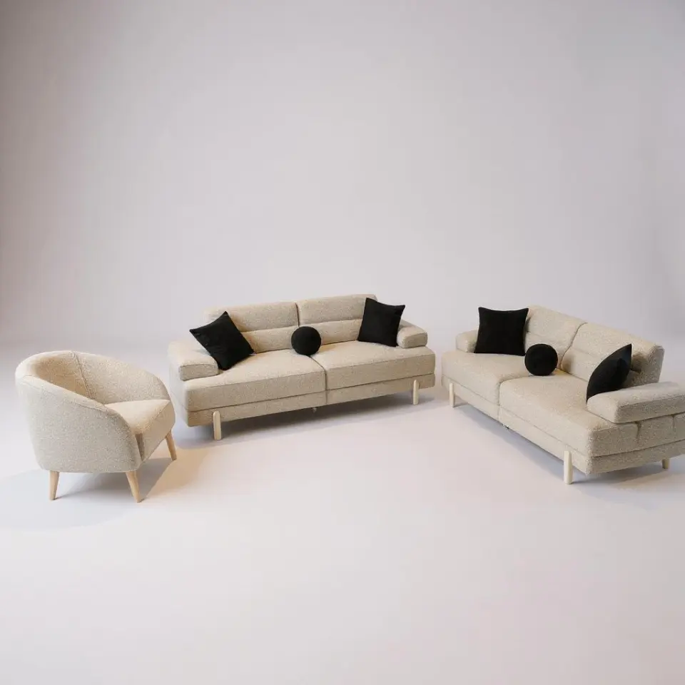 Lilyum Koltuk Takımı 3+3+1+1