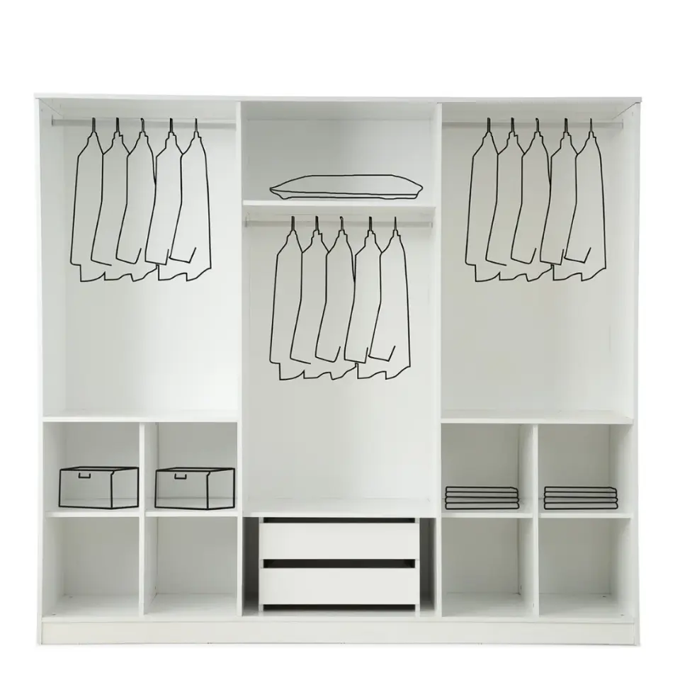 FLORA 6 Kapılı Gardırop