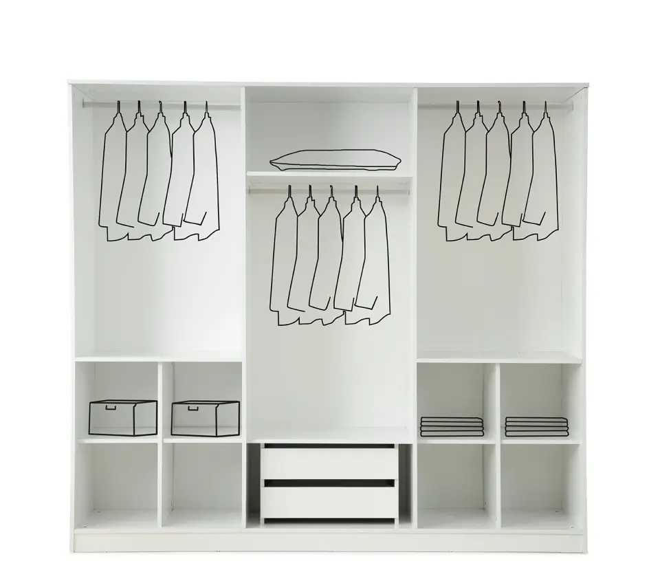 PARS 6 Kapılı Gardırop