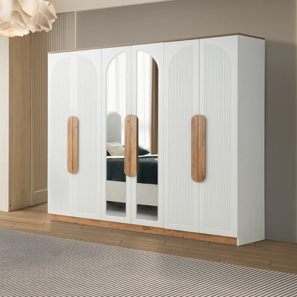 KUBBELİ 6 Kapılı Gardırop