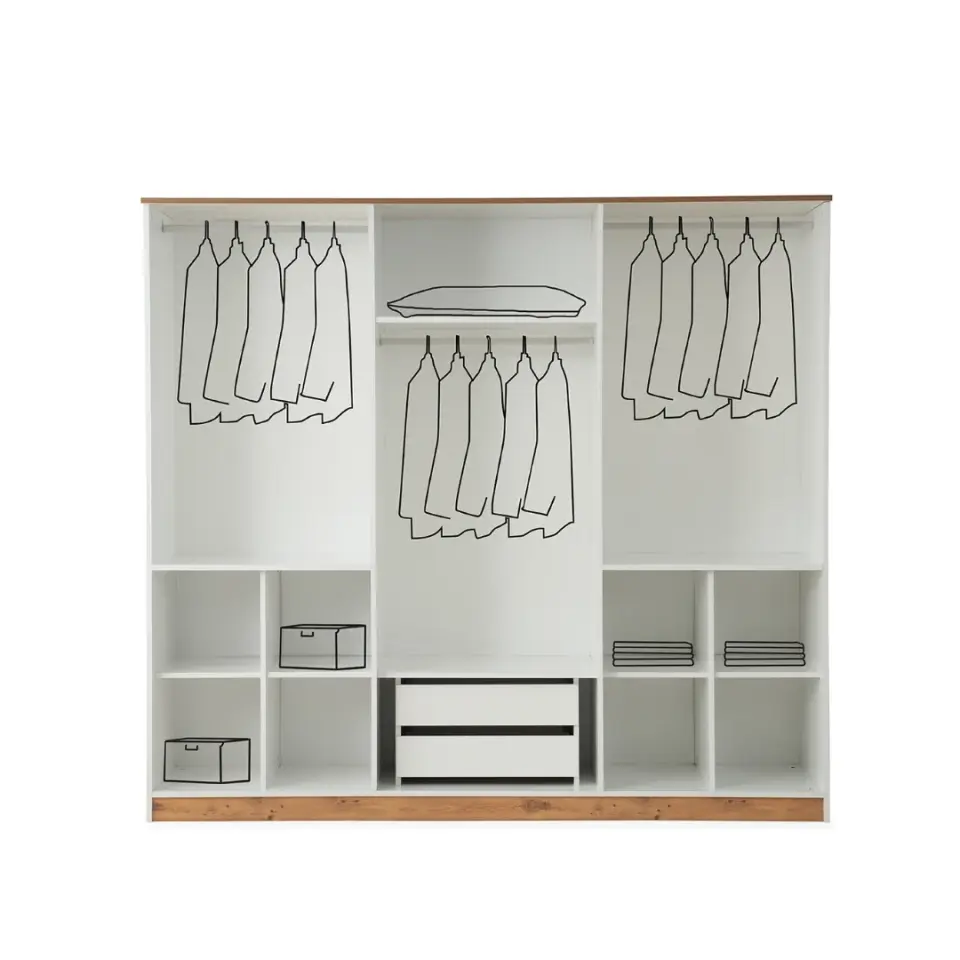 BOHEM 6 Kapılı Gardırop